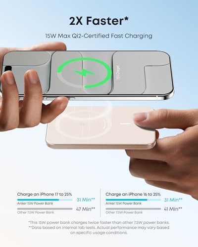 Nano Qi2 certified magnetic portable charger — photo 4
