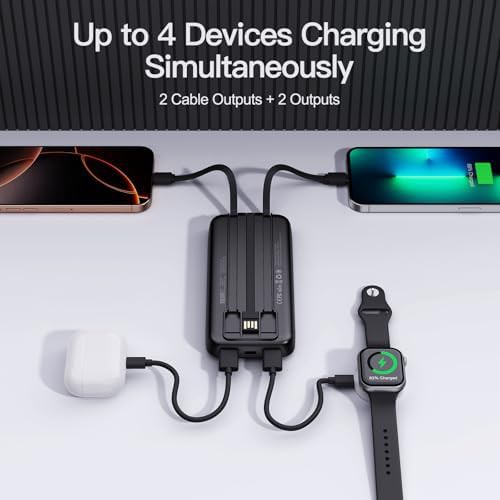 Two pack portable chargers with cables — photo 2
