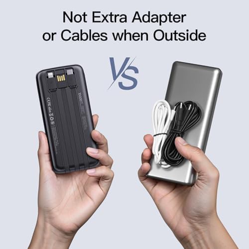 Two pack portable chargers with cables — photo 5
