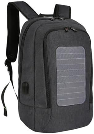 Laptop backpack with integrated solar panel