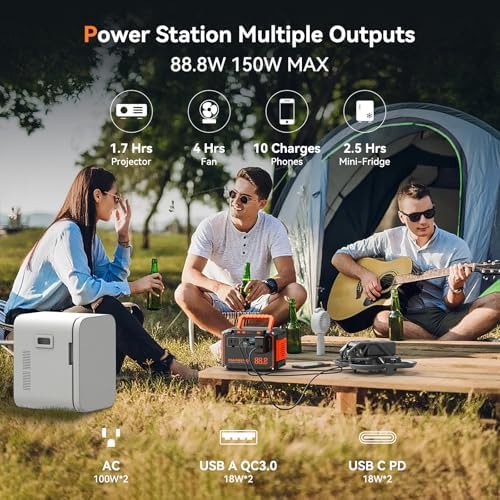 Portable Power Station with 30W Solar Panel — photo 3