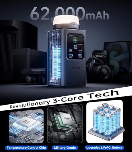 Portable power station with detachable light — photo 2