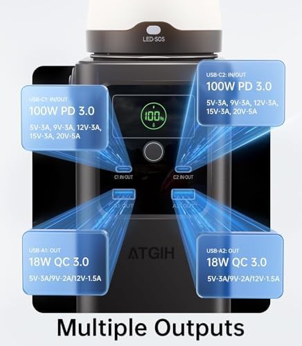 Portable power station with detachable light — photo 4
