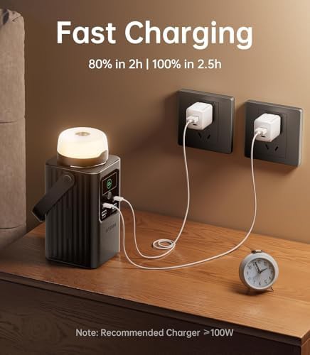 Portable power station with detachable light — photo 5