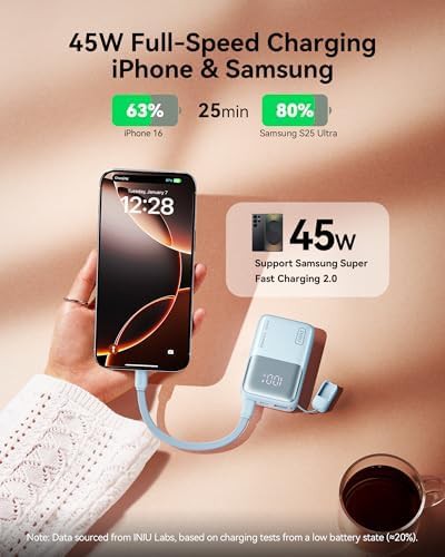Mini fast charger 45W portable power bank — photo 3