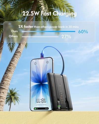 Fast charging slim battery with built in cables — photo 3