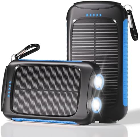 Portable solar charger for travel and camping