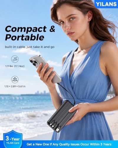 High Capacity Power Bank with Four Cables — photo 4