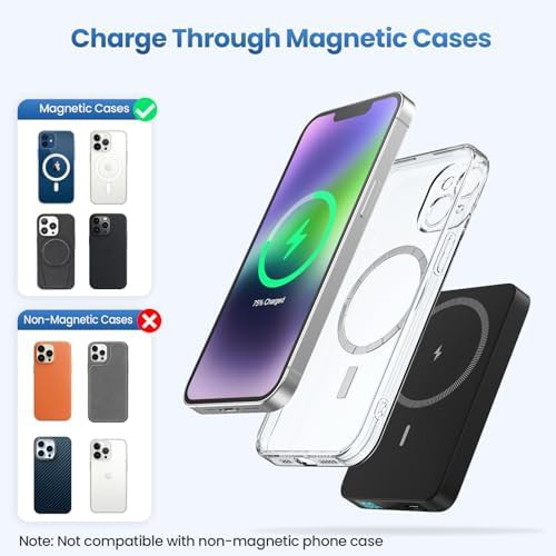 Magnetic wireless power bank with LCD screen — photo 5