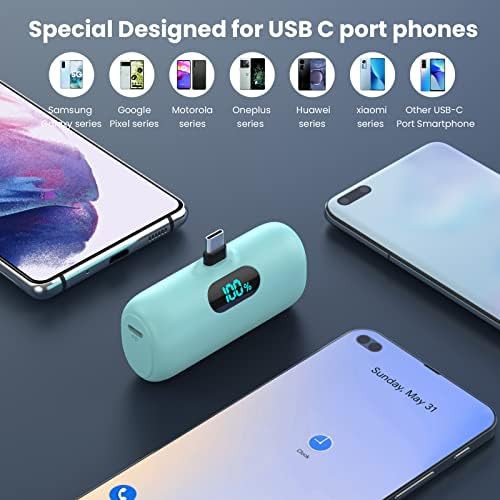 Mini USB-C portable charger two pack — photo 3