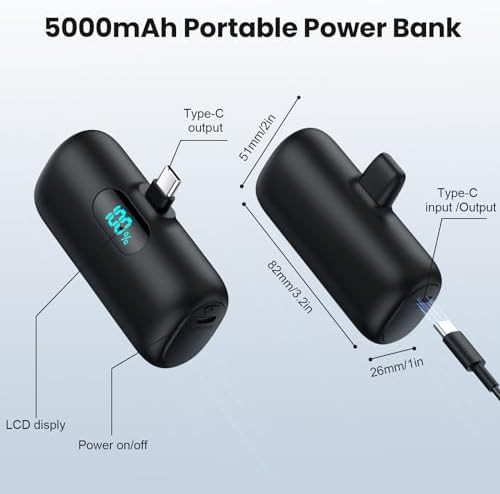 Mini USB C plug in portable charger — photo 5