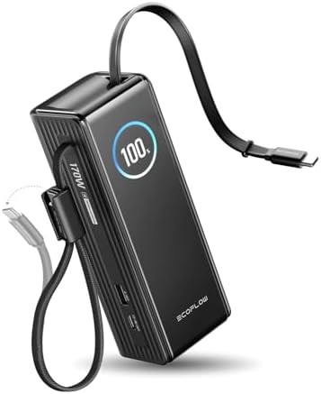 Rapid laptop charger with retractable cables