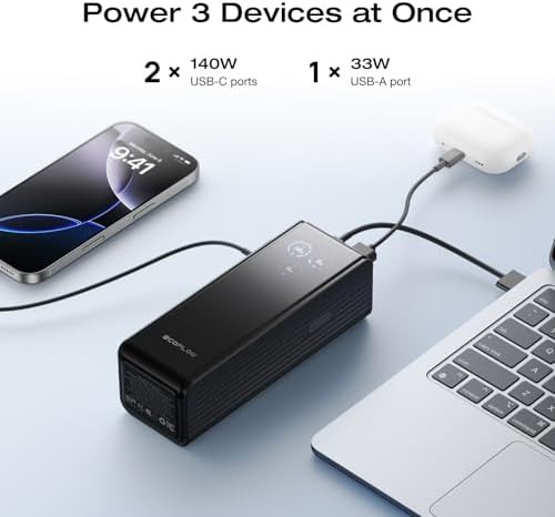 Flight approved travel charger with display — photo 3