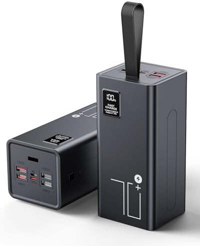 Portable 70000mAh LED display battery bank