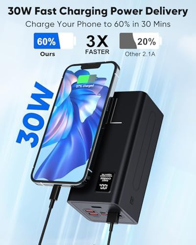Portable 70000mAh LED display battery bank — photo 3