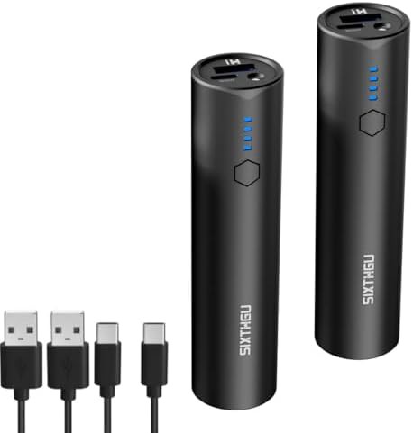 Mini pocket power bank two pack