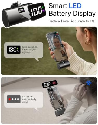 Capsule power bank with LED display — photo 4