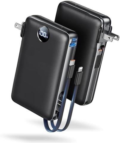Black massive capacity travel charger