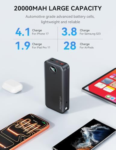Black fast charging bank with wall plug — photo 5