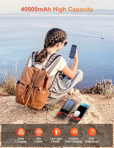 Fast charging solar bank with 40000mAh — photo 3