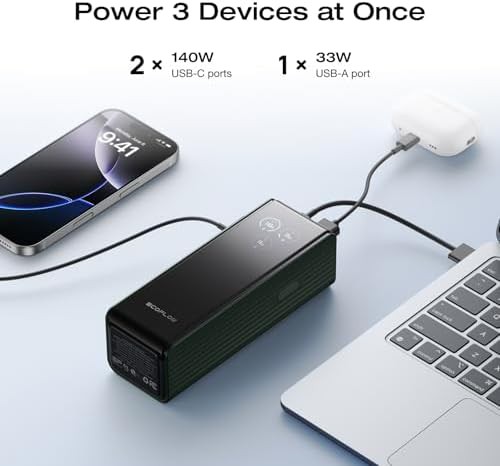 Portable charger with smart display 170W — photo 3