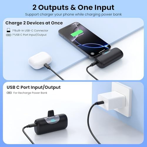 Mini USB-C pocket power bank with LCD — photo 5