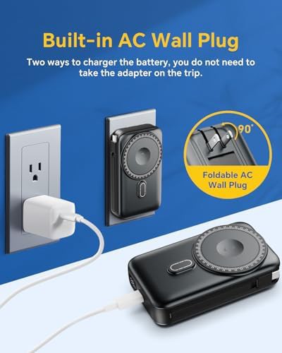 Magnetic battery pack with AC wall plug — photo 3