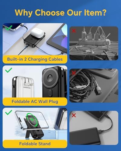 Magnetic battery pack with AC wall plug — photo 4