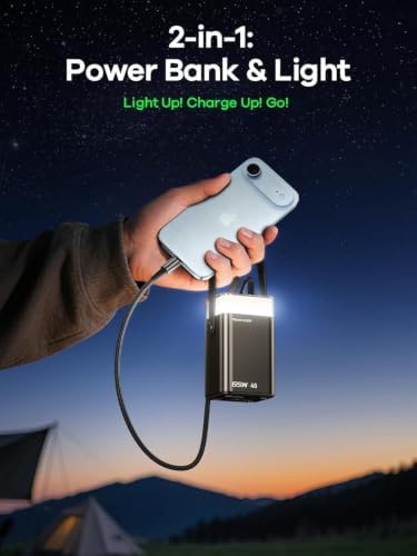 Black 40,000 mAh laptop power bank — photo 5