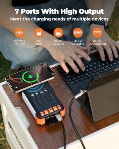 Emergency Solar Power Bank with Hand Crank — photo 4