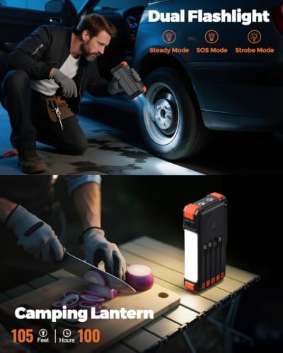 Emergency Solar Power Bank with Hand Crank — photo 5