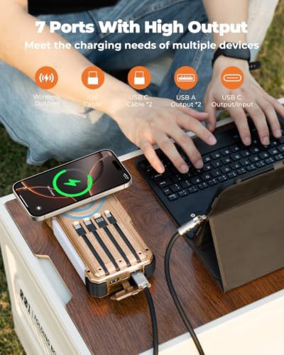 Solar Power Bank with Manual Hand Crank — photo 4