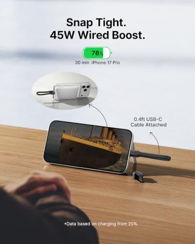 Qi2 certified slim magnetic portable charger — photo 4