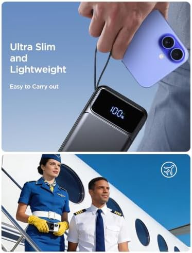 Portable charger with built-in fast charging cable — photo 5