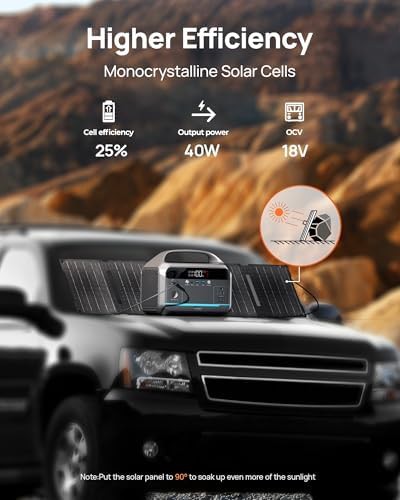 Portable 350W generator with foldable solar panel — photo 4