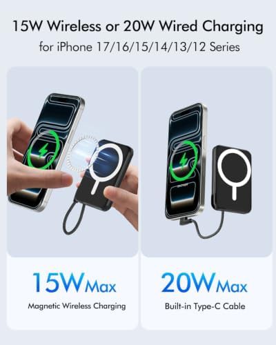 Slim magnetic portable charger for iPhone — photo 4