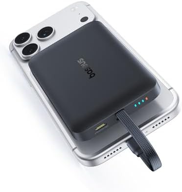 Magnetic charger with braided USB-C cable