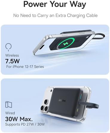 Magnetic charger with braided USB-C cable — photo 3