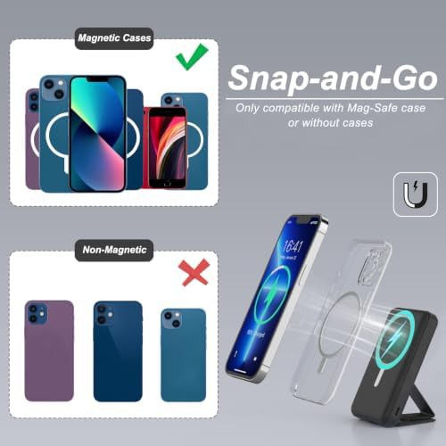 Magnetic 10000mAh power bank with stand — photo 5
