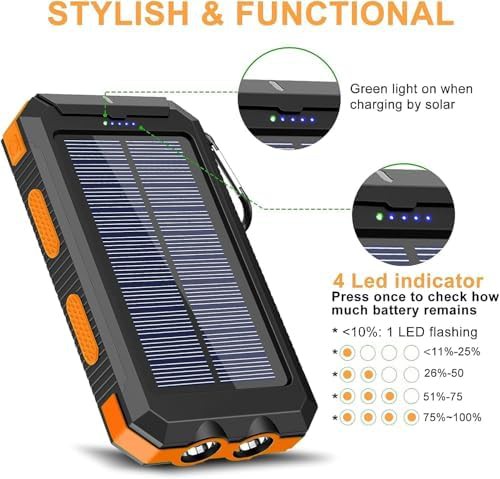 Rugged solar charger with dual flashlight — photo 5