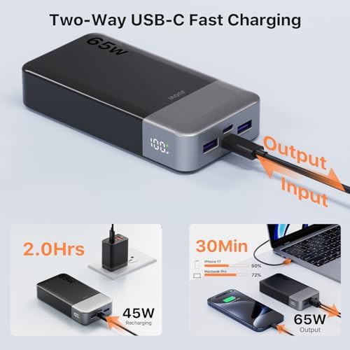 Laptop portable charger 65W USB-C — photo 4