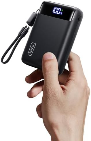 Portable charger with built-in cables 20000mAh