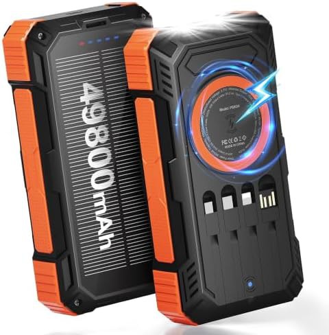 Large capacity wireless solar battery pack