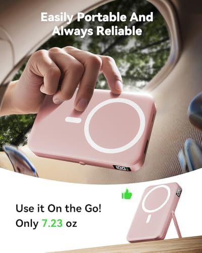 Slim magnetic wireless portable charger — photo 3