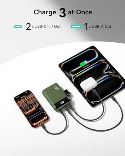 Smallest 20000mah power bank with cables — photo 5