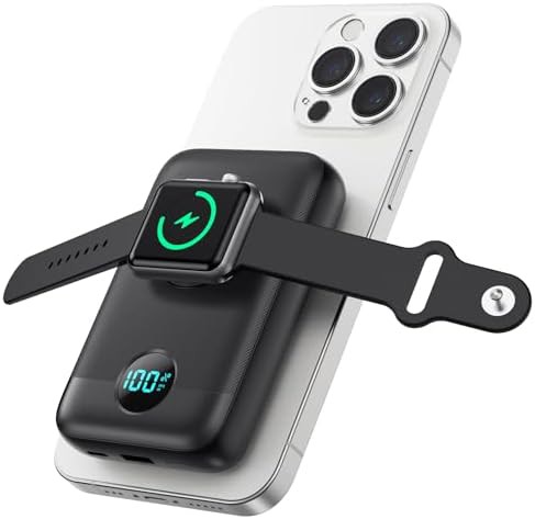 Magnetic watch and phone multi charger