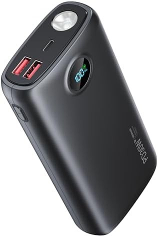 Portable charger with 30W charging and flashlight