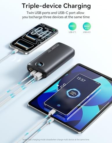 Portable charger with 30W charging and flashlight — photo 3