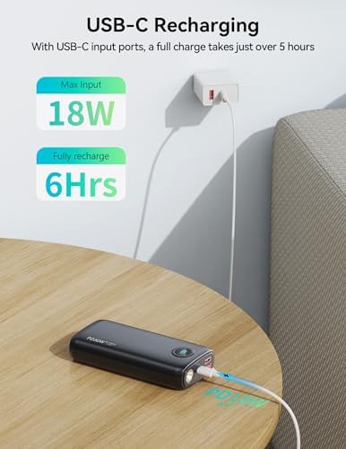 Portable charger with 30W charging and flashlight — photo 5