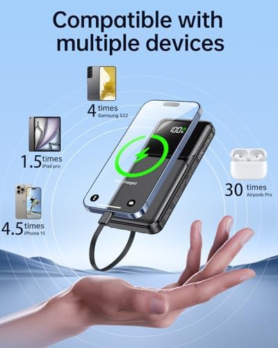 Integrated Cable 20000mAh Portable Charger — photo 4